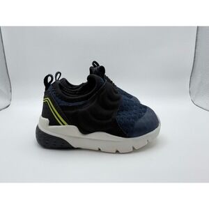 Athletic Works Toddler Slip On Sneakers Navy Black‎ Lime Green Size 4